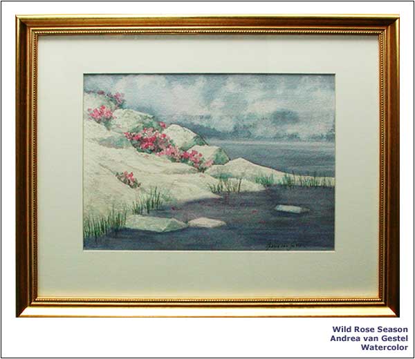 Wild Rose Season | Andrea Van Gestel | Watercolor.