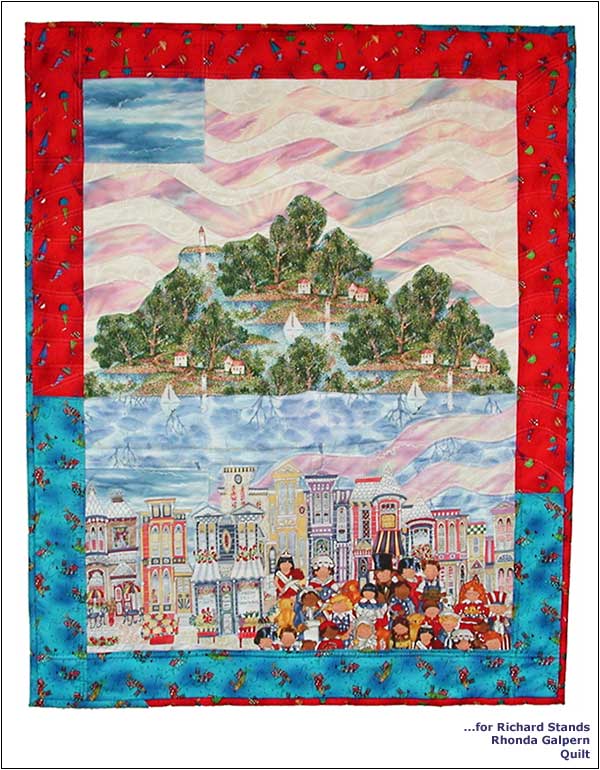 ...for Richard Stands | Rhonda Galpern | Quilt.