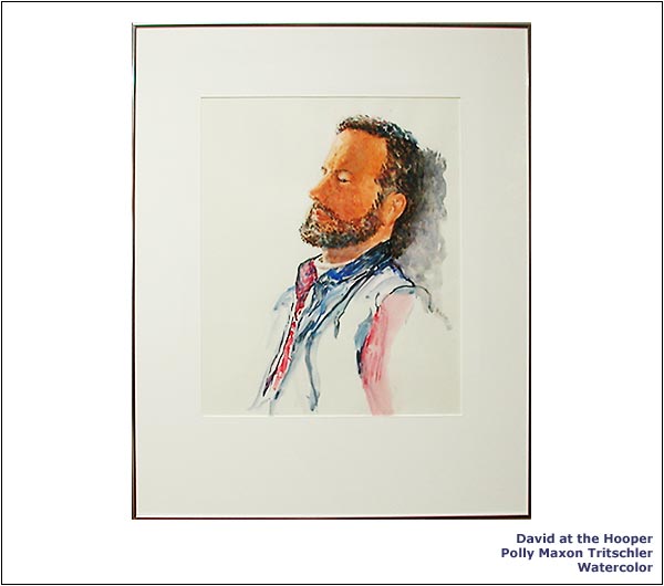 David at the Hooper | Polly Maxon Tritschler | Watercolor.