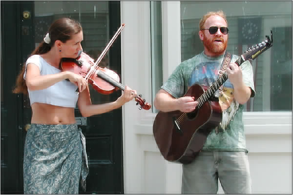 Musicians at Street Festival, Marblehead Festival of Arts, 2001.