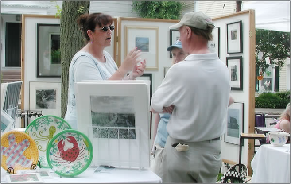 Photographs by Kiki Taron Kinney at the Artisans' Marketplace, Marblehead Festival of Arts 2001.