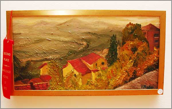 "Landscape of Italy," by Rebecca Posner, Acorn School of Art. Oil on canvas.