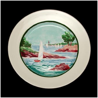 Plate by Marilyn Chamberlain.