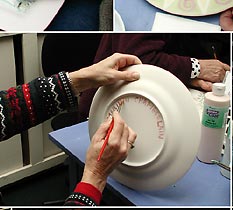 Marilyn Chamberlain signing plate.