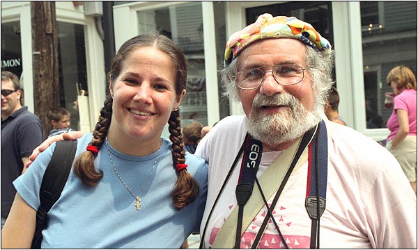 Festival Photo Historian Herb Goldberg with daughter Stefanie.
