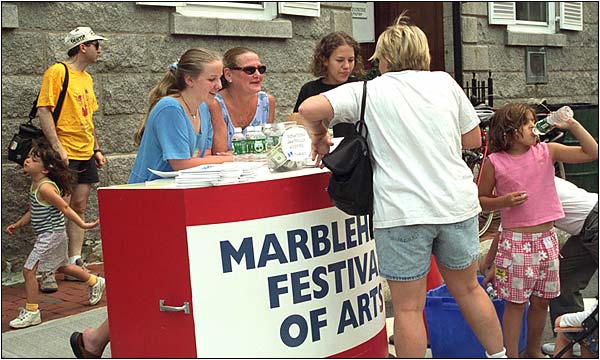 Info Booth at Street Festival.