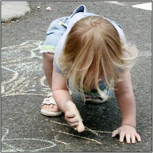 Chalk Walk at Street Festival.