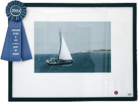 Best of Show (Color): "Off Marblehead Neck," by Matthew Shelter.