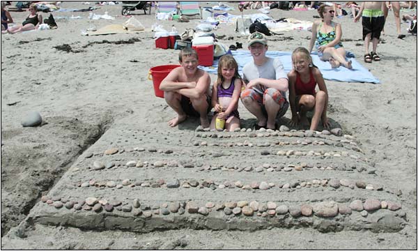 Sand sculpture photo.