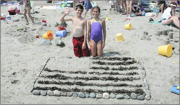 Sand sculpture photo.