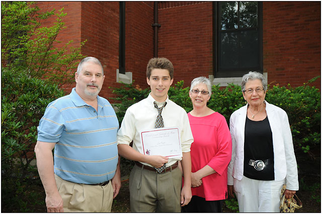 Milton Bloom student Art Scholarship Award recipient Joe Boyce.
